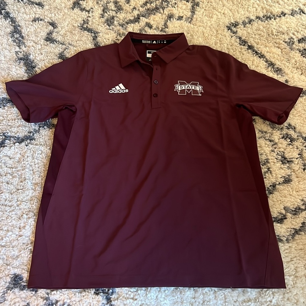 adidas Mississippi State polo ~ size Medium ~ Bulldogs